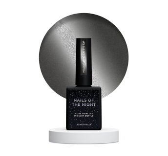 NAILSOFTHENIGHT Holographic Top Cat eye — голографічний топ з ефектом котячого ока для нігтів без липкого шару, 10 мл