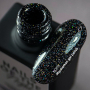NAILSOFTHEDAY Gel polish Manhattan — чорний з теплим коричневим підтоном з голографічним шиммером світловідбивавючий гель–лак для нігтів, 10 мл