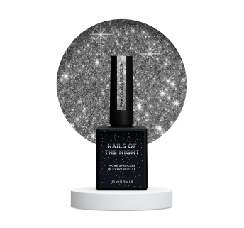 NAILSOFTHENIGHT Pina Colada gel polish — сірий світловідбиваючий гель–лак для нігтів, 10 мл