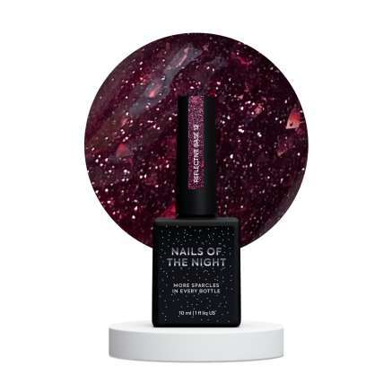 NAILSOFTHENIGHT Reflective base 12 — камуфлююча світловідбиваюча база з шимером, 10 мл