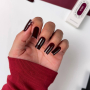 SOLD OUT NAILSOFTHEDAY Color of the month November 2024 Une petite française — колір місяця глибокий бордовий з легким винним підтоном, що перекривається в один шар, 10 мл