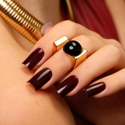 SOLD OUT NAILSOFTHEDAY Color of the month November 2024 Une petite française — колір місяця глибокий бордовий з легким винним підтоном, що перекривається в один шар, 10 мл