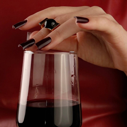 SOLD OUT NAILSOFTHEDAY Color of the month November 2024 Une petite française — колір місяця глибокий бордовий з легким винним підтоном, що перекривається в один шар, 10 мл