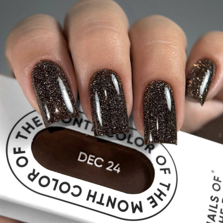 SOLD OUT — NAILSOFTHEDAY Color of the month December 2024 Basilisk — колір місяця глибокий коричневий світловідбиваючий гель лак, 10 мл
