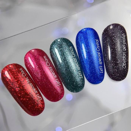 NAILSOFTHEDAY Let’s special Grinch — смарагдово-зелений із дрібним шимером гель–лак для нігтів, що перекриває в один шар, 10 мл