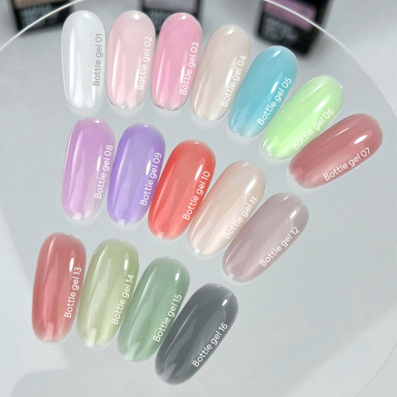 NAILSOFTHEDAY Bottle gel 10 — коралово-червоний надміцний гель для нігтів, 30 мл