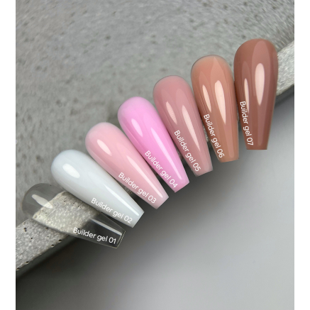NAILSOFTHEDAY Builder Gel 01 — прозорий гель для нарощування нігтів, 15 мл