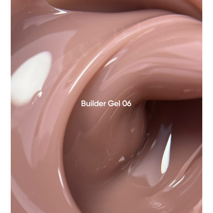 NAILSOFTHEDAY Builder Gel 06 — світло–коричневий гель для нарощування нігтів, 15 мл