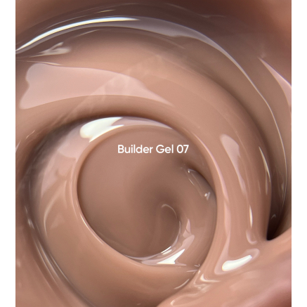 NAILSOFTHEDAY Builder Gel 07 — коричневий гель для нарощування нігтів, 15 мл