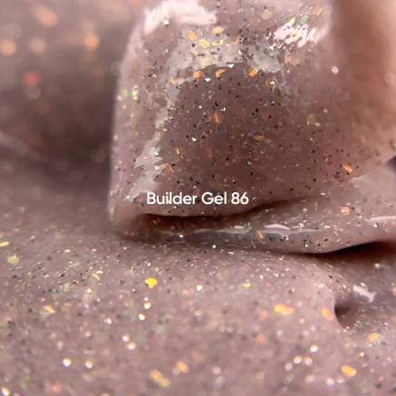 NAILSOFTHEDAY Builder gel 86 — нюдовий з опаловим блиском світловідбиваючий гель для нарощування нігтів, 15 мл