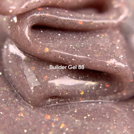 NAILSOFTHEDAY Builder gel 88 — бежевий з опаловим блиском світловідбиваючий гель для нарощування нігтів, 15 мл