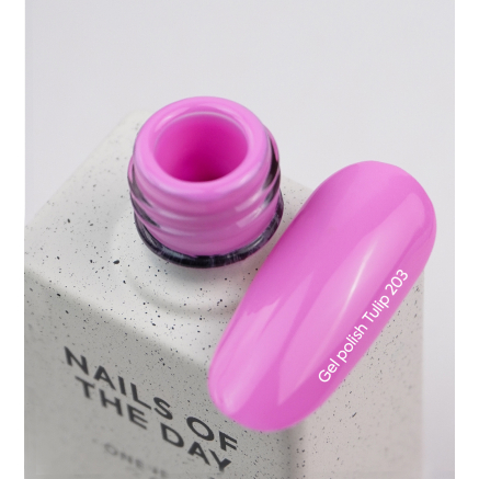 NAILSOFTHEDAY Gel polish Tulip — холодний рожевий гель–лак для нігтів, що перекриває в один шар, 10 мл