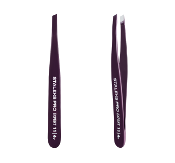 Пінцет для брів STALEKS PRO EXPERT 11 TYPE 4 Violet
