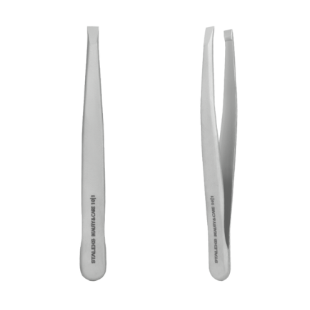 Пінцет для брів STALEKS BEAUTY & CARE 10 TYPE 1 (широкий прямий)