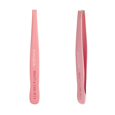Пінцет для брів STALEKS BEAUTY & CARE 11 TYPE 1 (широкий прямий)