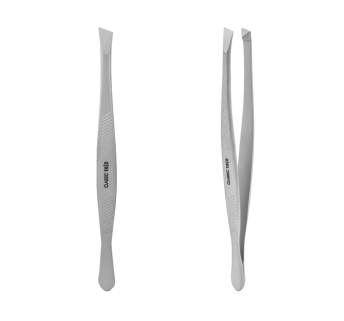 Пінцет для брів STALEKS CLASSIC 10 TYPE 3 (широкий скошений)