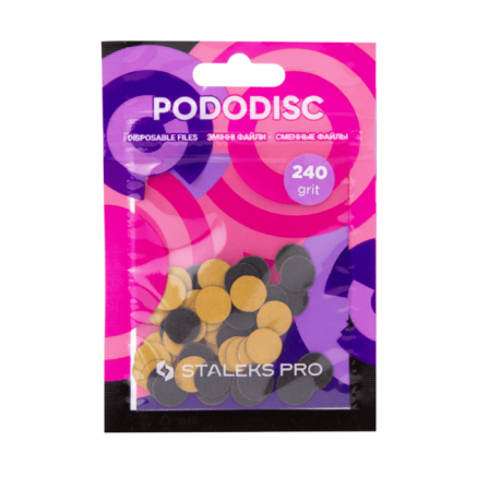 Змінні файли для педикюрного диска 240 грит STALEKS PRO PODODISC XS 50 шт