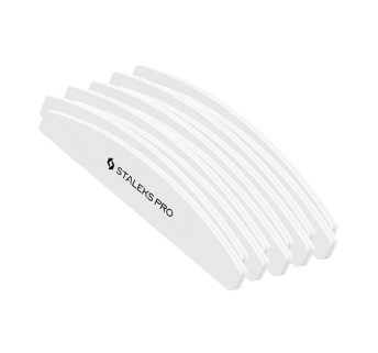 Бафи для манікюру Staleks Pro EXPERT 41 100/180 грит півмісяць 10 шт (одноразові)