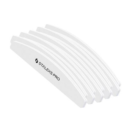 Бафи для манікюру Staleks Pro EXPERT 41 100/180 грит півмісяць 10 шт (одноразові)