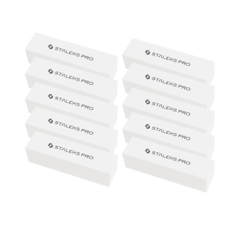 Бафи для манікюру 150 грит Staleks Pro EXPERT 51 прямокутні 10 шт (одноразові)