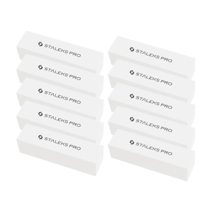 Бафи для манікюру 150 грит Staleks Pro EXPERT 51 прямокутні 10 шт (одноразові)