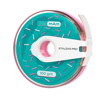 Змінний файл-стрічка білий papmAm з кліпсою 100 грит STALEKS PRO EXPERT