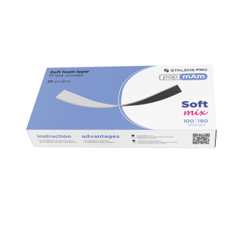 Набор двусторонних сменных файлов papmAm Mix STALEKS PRO EXPERT 20 100/180 грит 25 шт