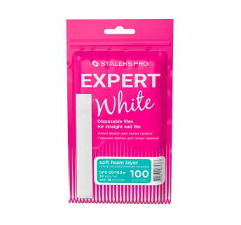Змінні файли білі для пилки прямої на м'якій основі 100 грит STALEKS PRO EXPERT 20 30 шт