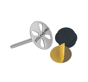 Педикюрный диск-основа удлиненный STALEKS PRO EXPERT PODODISC L со сменными файлами 180 грит 25 мм (5 шт)