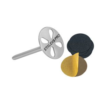 Педикюрный диск-основа удлиненный STALEKS PRO EXPERT PODODISC M со сменными файлами 180 грит 20 мм (5 шт)