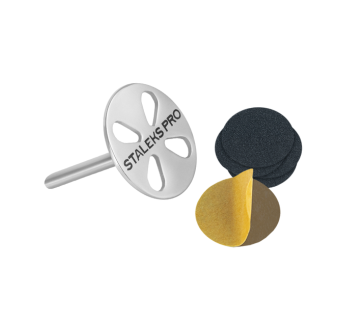 Педикюрный диск-основа STALEKS PRO EXPERT PODODISC L со сменными файлами 180 грит 25 мм (5 шт)