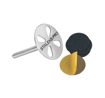 Педикюрный диск-основа STALEKS PRO EXPERT PODODISC M со сменными файлами 180 грит 20 мм (5 шт)