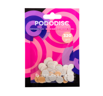 Сменные файлы белые для педикюрного диска 320 грит STALEKS PRO EXPERT PODODISC XS 50 шт