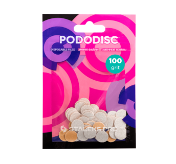 Змінні файли білі для педикюрного диска 100 грит STALEKS PRO EXPERT PODODISC ХS 50 шт