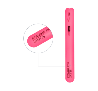 Пилка-основа пластиковая скошенная прямая STALEKS PRO EXPERT 20