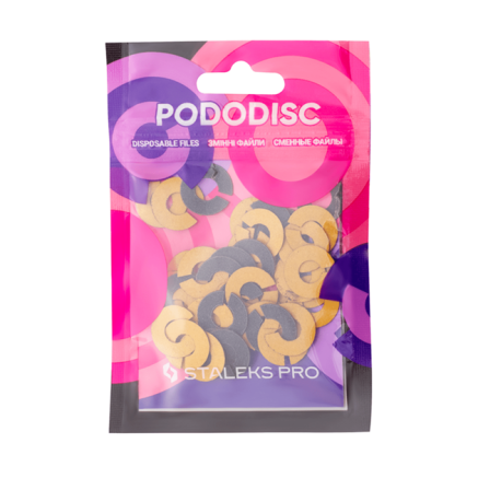Змінні файли-кільце для педикюрного диска 240 грит STALEKS PRO PODODISC S 50 шт