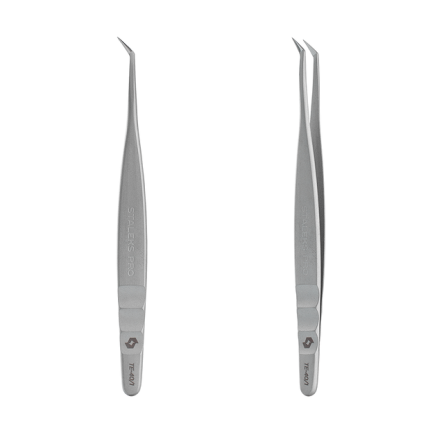 Пінцет професійний для вій L-подібний STALEKS PRO EXPERT 40 TYPE 1 L-50