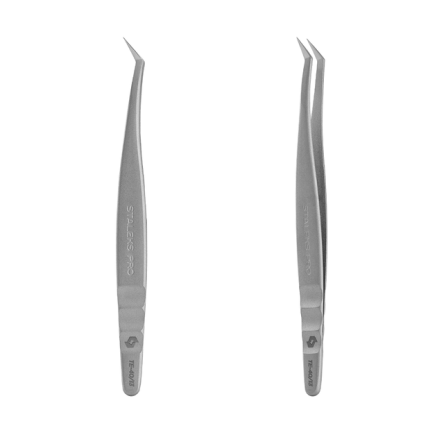 Пінцет професійний для вій L-подібний STALEKS PRO EXPERT 40 TYPE 13 L-40