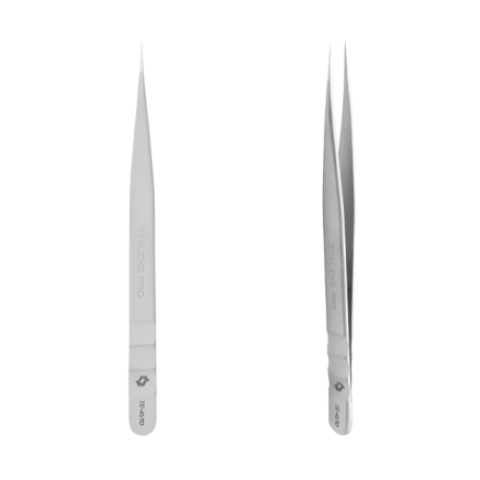 Пінцет для вій професійний прямий STALEKS PRO EXPERT 41 TYPE 10
