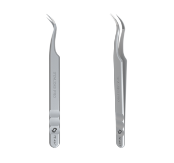 Пінцет професійний для вій STALEKS PRO EXPERT 45 TYPE 1 вигнутий