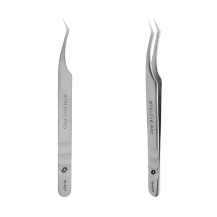 Пінцет професійний для вій L-подібний STALEKS PRO EXPERT 41 TYPE 7 L-30