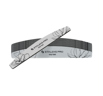 Пилка для нігтів мінеральна STALEKS PRO EXPERT 40 150/180 грит (півмісяць) 25 шт