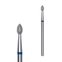 Фреза алмазна Брунька гостра STALEKS PRO EXPERT 2,5 х 4,5 мм синій