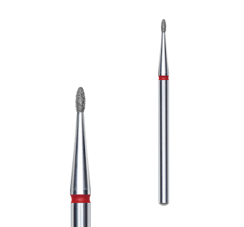 Фреза алмазна Закруглена брунька STALEKS PRO EXPERT 1,2 х 3 мм червоний