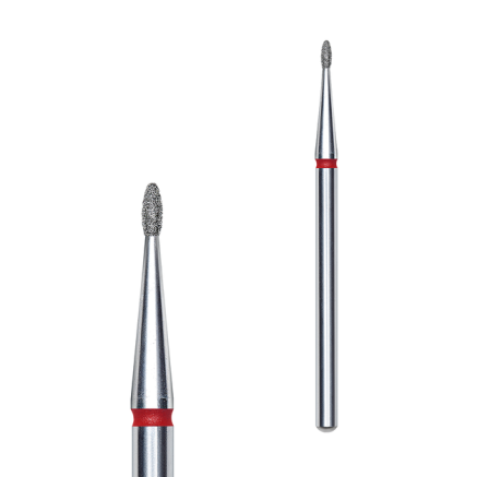 Фреза алмазна Закруглена брунька STALEKS PRO EXPERT 1,2 х 3 мм червоний