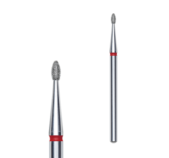 Фреза алмазна Закруглена брунька STALEKS PRO EXPERT 1,6 х 3,4 мм червоний