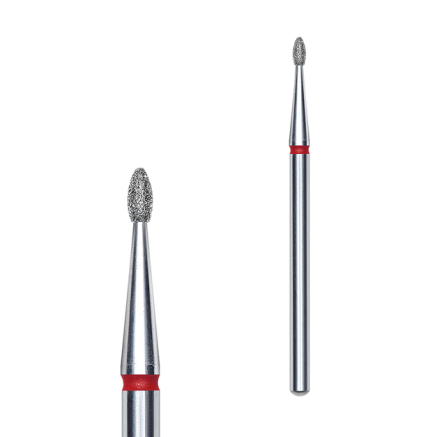 Фреза алмазна Закруглена брунька STALEKS PRO EXPERT 1,6 х 3,4 мм червоний