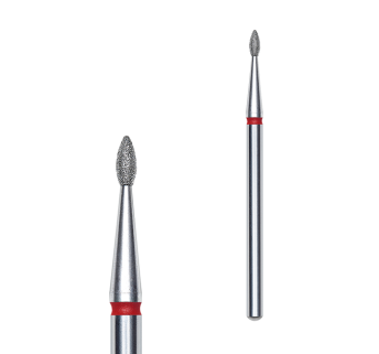 Фреза алмазна Крапля STALEKS PRO EXPERT 1,6 х 4 мм червоний