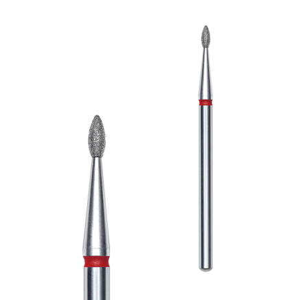 Фреза алмазна Крапля STALEKS PRO EXPERT 1,6 х 4 мм червоний