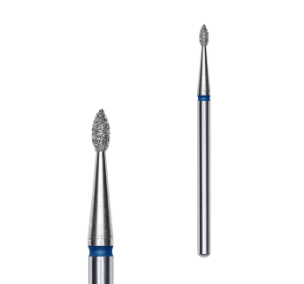 Фреза алмазна Крапля STALEKS PRO EXPERT 1,6 х 4 мм синій